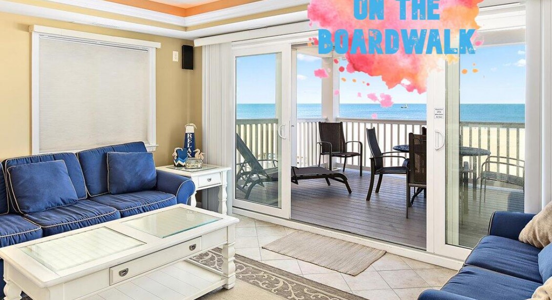 Living area at Ocean City Boardwalk Suites N-2