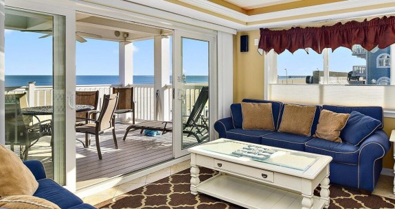 Living Room at Ocean City Boardwalk Suites S2