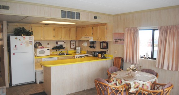 Ocean Terrace 313 Kitchen and Dining Area