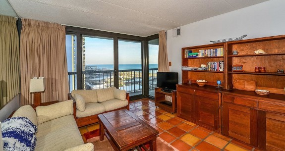 Sea Watch 709 Oceanfront Living Room