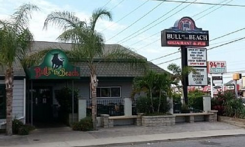 Exterior of Bull on the Beach restaurant