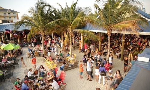 Aerial view of Outdoor Dining at Ropewalk Ocean City