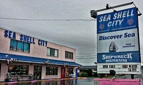 Exterior of Sea Shell City DiscoverSea Building