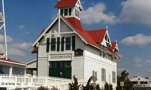 Exterior of Ocean City Life Saving station